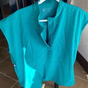 figs scrub set green